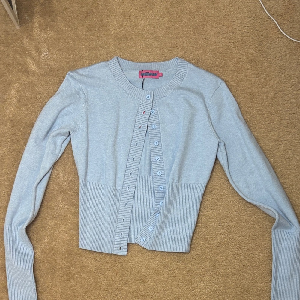 Edikted Light Gray Women's Cardigan